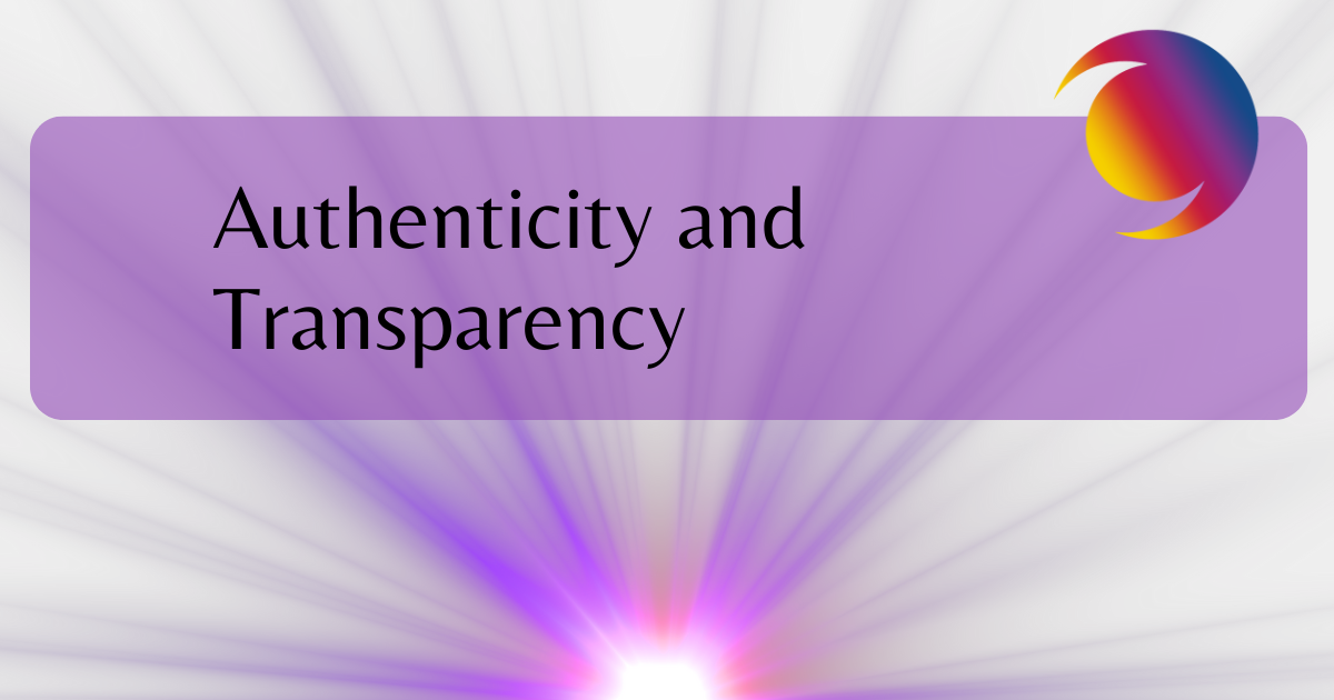 uthenticity and ransparency